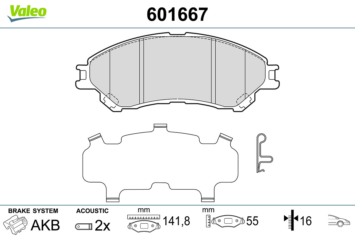 BRAKE PADS SUZUKI SX4 II FR
